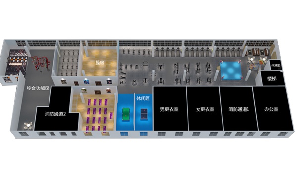 2000平方健身房配置方案-广西米兰·(milan)中国健身器材有限公司