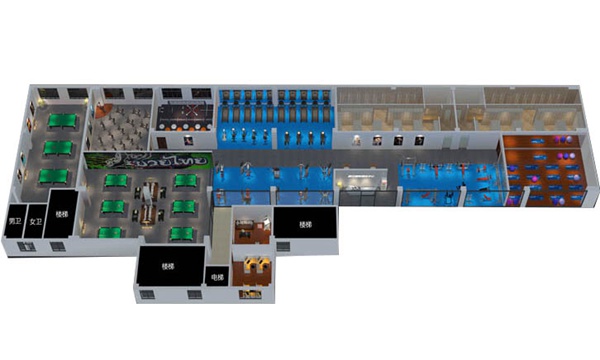 1200平方健身房配置方案-广西米兰·(milan)中国健身器材有限公司