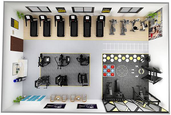 120平方健身房配置方案-广西米兰·(milan)中国健身器材有限公司 120平方健身房配置方案-广西米兰·(milan)中国健身器材有限公司